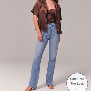 Abercrombie & Fitch The ‘90s Straight Ultra High Ride Jeans Size 26